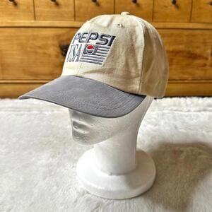 Vintage 90s Pepsi Strapback Hat Adjustable Unisex Retro